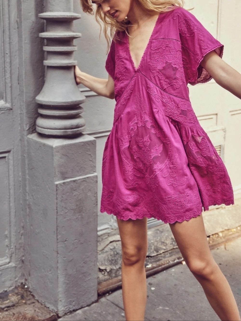 NWT Free People - Serenity Mini Dress - Picture 2 of 12